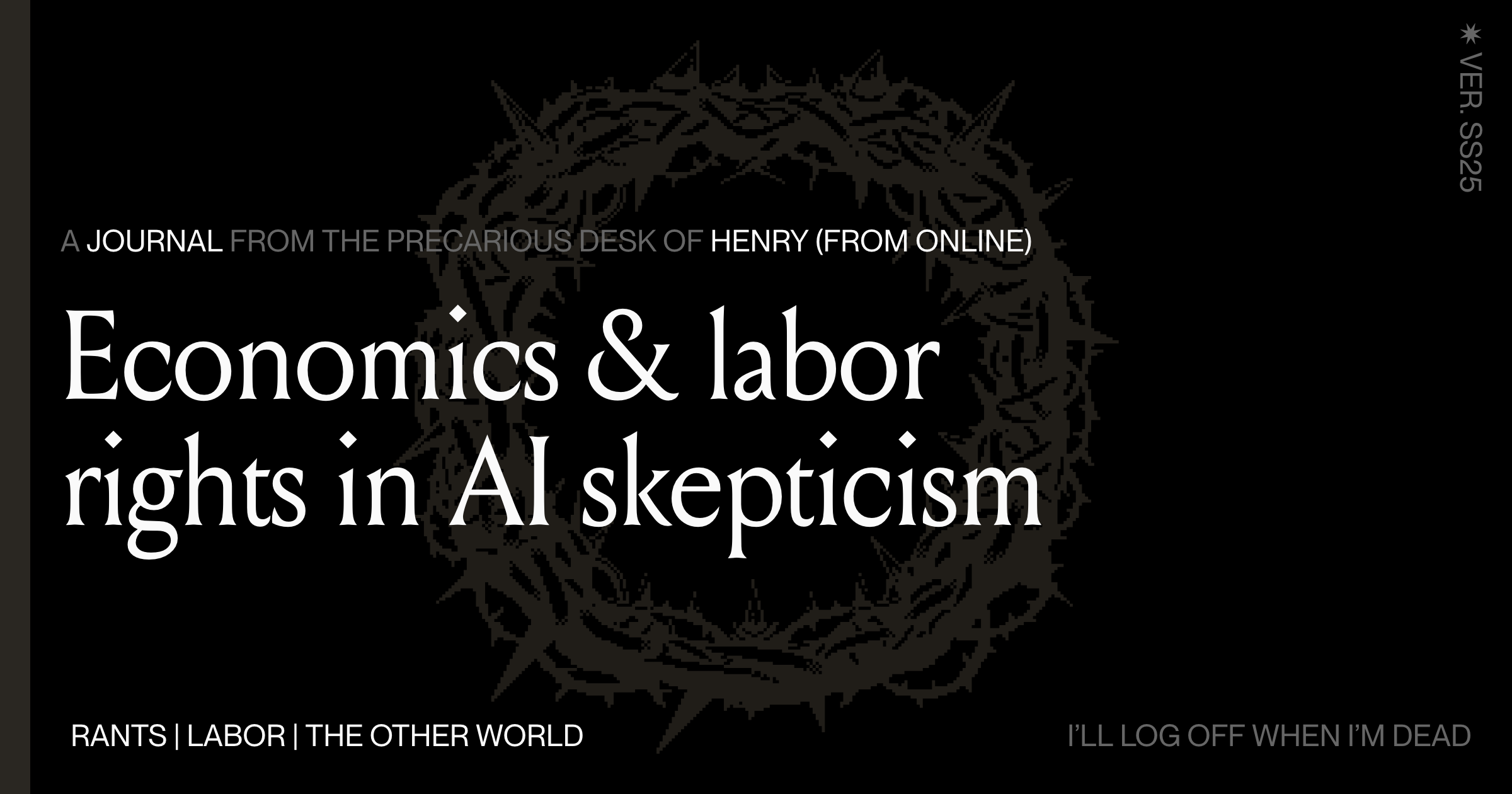 Economics and labor rights in AI skepticism