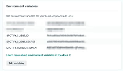 A screenshot of the Netlify dashboard, and specifically the environment variables section.